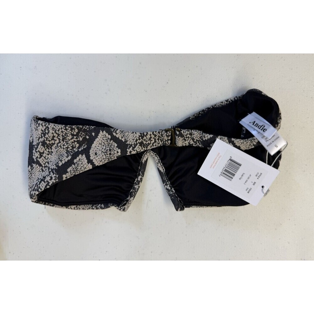 Andie Scala Bikini Top Size Small Snakeskin Print NWT Spring Break Summer - Picture 5 of 5